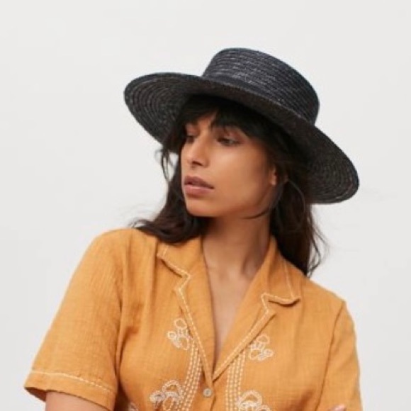Urban Outfitters Wide Straw Brown Hat - Picture 4 of 5
